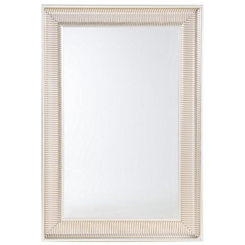 Beliani-CASSIS-Wandspiegel-Zilver-60 x 90 cm-Synthetisch materiaal