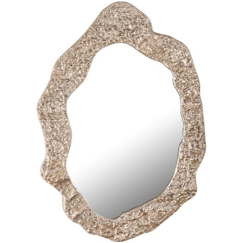 PTMD Morina Champagne alu glass mirror oval shaped