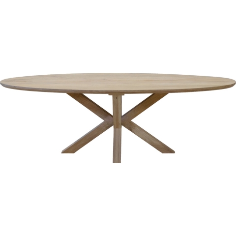 Giga Meubel - Eettafel 240cm Ovaal Naturel - Mangohout - Tafel Onno