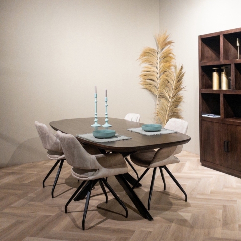 Livingfurn Jesper Danish Oval Brown 180 cm