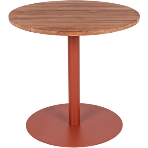 MaximaVida ronde eettafel Java roestbruin 80 cm - zware 49 kg uitvoeri
