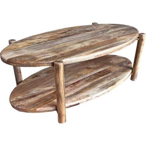 Old Inn - Mango salontafel naturel Ovaal
