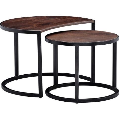 Sky Style Cakey Salontafel Set Donkerbruin