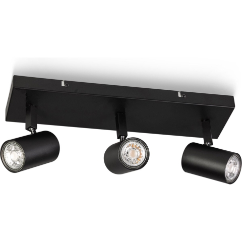 ETH The Common - Spot - GU10 - 3 Lichtbronnen op balk - Zwart