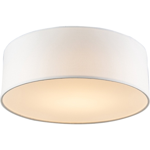 QAZQA Plafondlamp wit 30 cm incl. LED - Drum LED