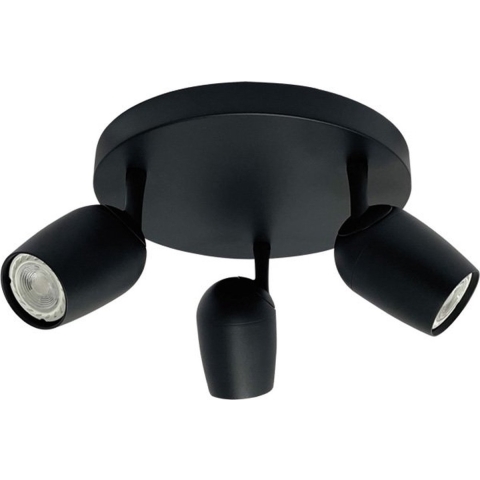 Freelight Spot Trova Zwart GU10 3-Lichts