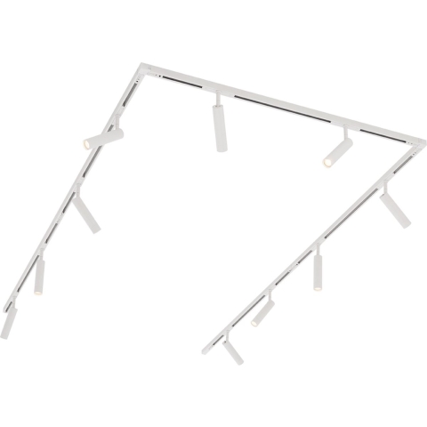 QAZQA Modern railsysteem met 10 spots wit 1-fase - Slimline Uzzy