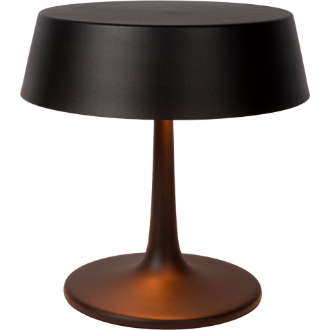 Atmooz - Tafellamp Matcha - Zwart & Goud - Ø 28 cm - Metaal - Dimbaar