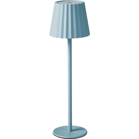 Beliani - POMBEIRO - Tafellamp - Lichtblauw - Aluminium|IJzer