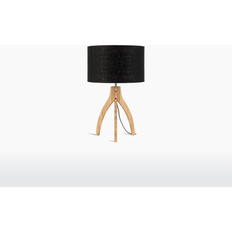 GOOD&MOJO Tafellamp Annapurna - Zwart|Bamboe - Ø36cm