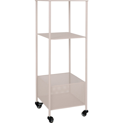 House Nordic - Bijzettafel Zand Staal - 35x35x106cm - Torres