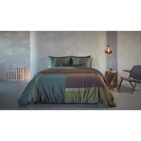 Kardol Sloane Square dekbedovertrek - 200x200|220 - Olijfgroen