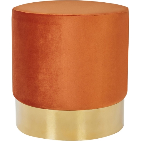Beliani - SOPHIA - Poef - Oranje - Fluweel