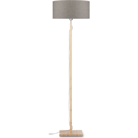 GOOD&MOJO Vloerlamp Fuji - Taupe|Bamboe - Ø47cm