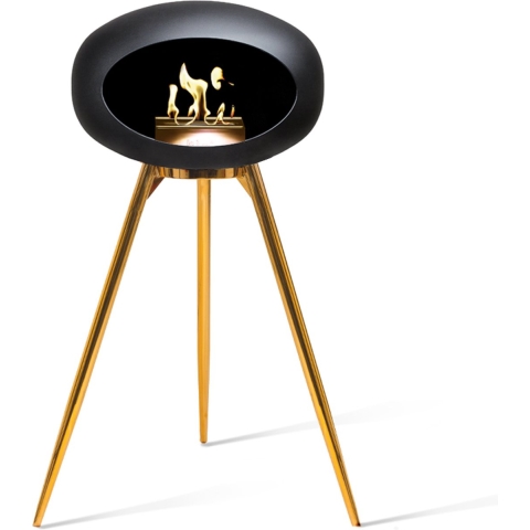 Le Feu Ground Wood High 79cm Zwart|Goud|Goud