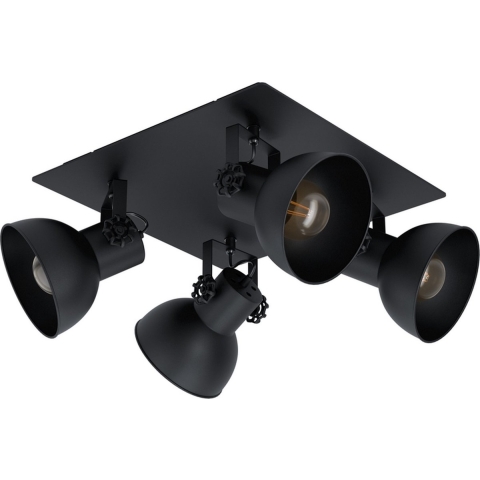 EGLO Barnstaple 1 Spot - E27 - 45 cm - Zwart