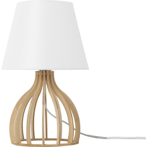 Beliani - AGUEDA - Tafellamp - Wit - Multiplex