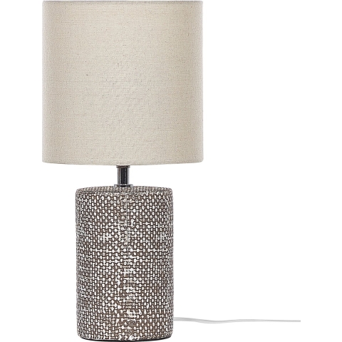 Beliani - IDER - Tafellamp - Bruin - Keramiek