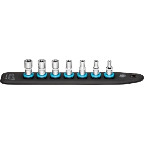HAZET SmartRail met 7 steekplaatsen 850E-SR/7 · 1/4 inch (6,3 mm) vierkant hol · Buiten-TORX®-profiel · 7-delig · E5 · E6 · E7 · E8 · E10 · E11 · E12