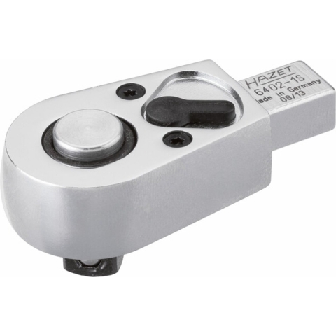 HAZET Insteek-omschakelratel 6402-1S · 9 x 12 mm insteekvierkant massief · 3/8 inch (10 mm) vierkant massief · Lengte: 61 mm