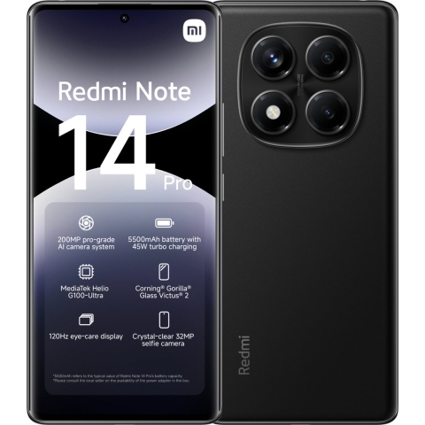 Xiaomi Redmi Note 14 Pro - 4g 256gb Midnight Zwart 256 Gb