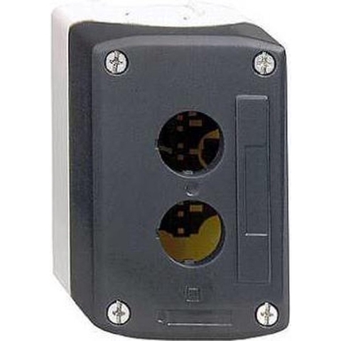 Schneider Electric XALD04 Lege behuizing 4 inbouwplaatsen Zonder markering Donkergrijs, Lichtgrijs 1 stuk(s)