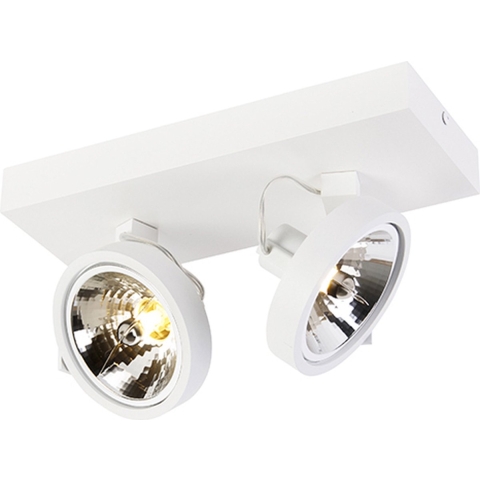 QAZQA Design spot wit verstelbaar 2-lichts - Go