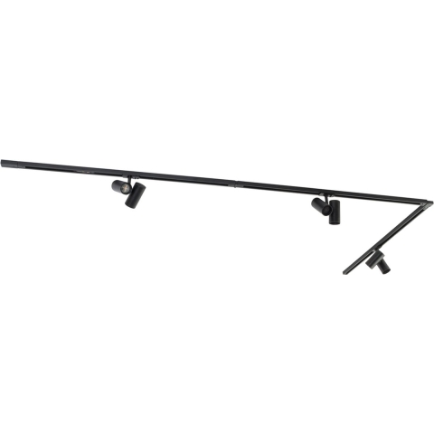 QAZQA Modern railsysteem met 3 spots zwart 1-fase - Iconic Scopio