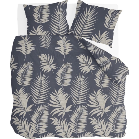 Byrklund - Dekbedovertrek Pretty Palm - 240x220 - Grijs | Blauw