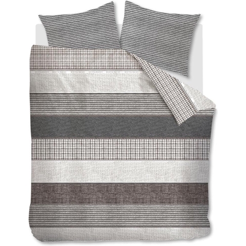 Riviera Maison Tailor dekbedovertrek - 200x200|220 - Antraciet