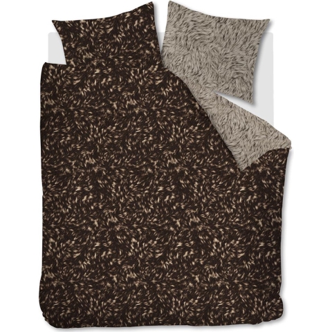 Rivièra Maison Fauxy Fur Dekbedovertrek 200 x 200/220 cm - Bruin