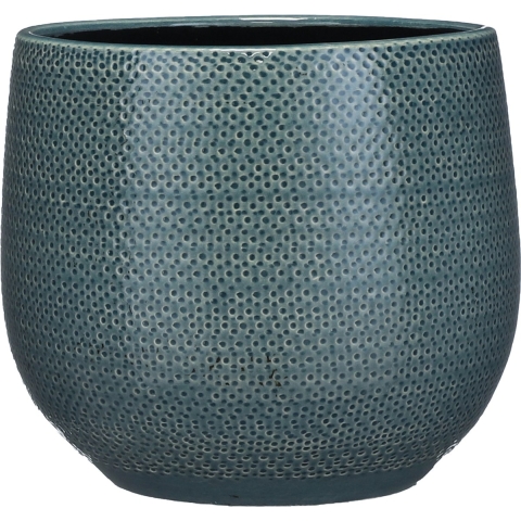 Mica Decorations Gabriel Bloempot Ø25 cm Blauw