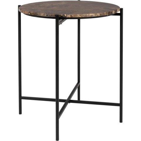 Housecraft Living Tooz bijzettafel Rond 45 cm Marmer Bruin