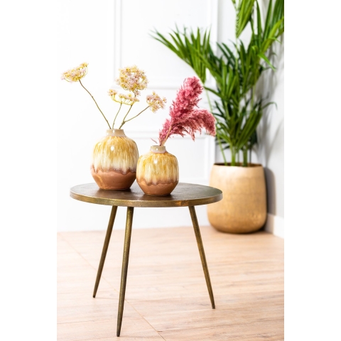 Light & Living - Bijzettafel - Monjas - 59x59x49.5cm - Brons