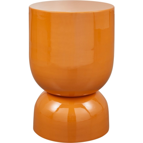 WOOOD Hekla Bijzettafel - Metaal - Oranje - 47x32x32