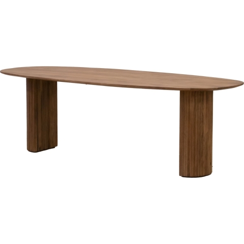 Giga Meubel - Eettafel 240cm Deens Ovaal - Bruin - Mangohout