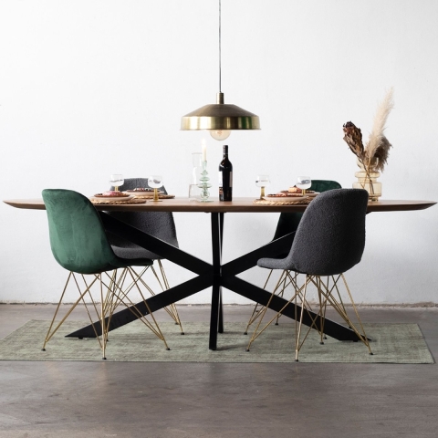 Giga Meubel - Eettafel Diamond Ovaal 160cm