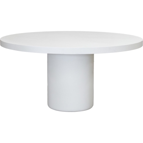 Giga Meubel - Eettafel Rond Wit 120cm - Eco Composiet - Eden
