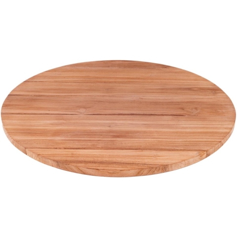 MaximaVida massief rond teakhouten tafelblad Java indoor 100 cm