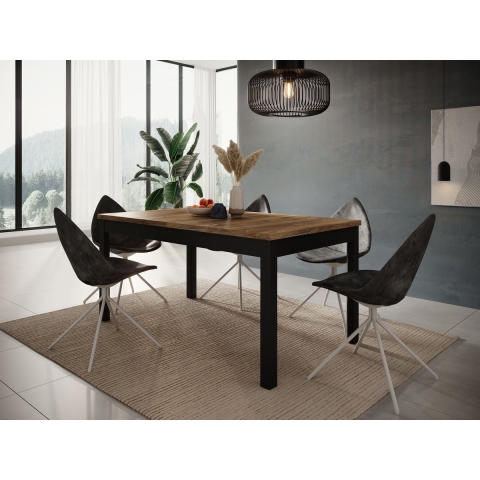 Meubella Eetkamertafel Jonna - Eiken - 207 cm - Uitschuifbaar