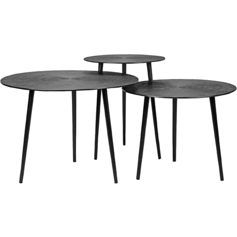 LABEL51 - Salontafel Set Nobby - Zwart Metaal
