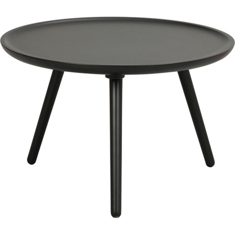 Rowico Home Daisy houten salontafel zwart - Ø 55 cm