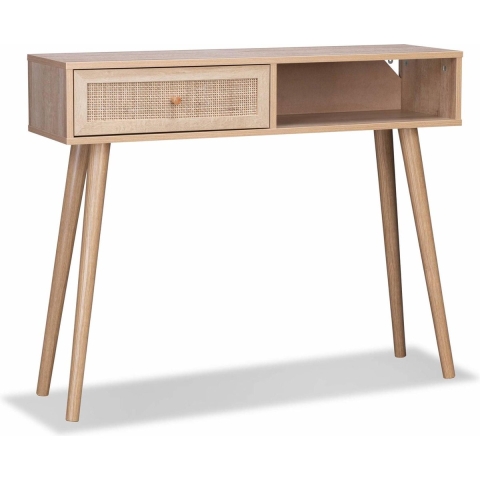 sweeek - Sidetable met rotan