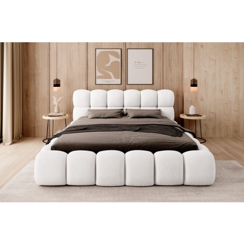 Trae Mobler Boston 160 x 200 cm Gestoffeerd Bed Naturel