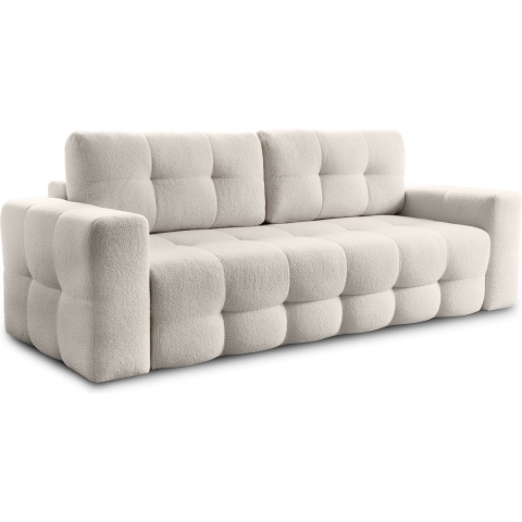 Trae Mobler Lussi 3-Zits Slaapbank Beige Bouclé