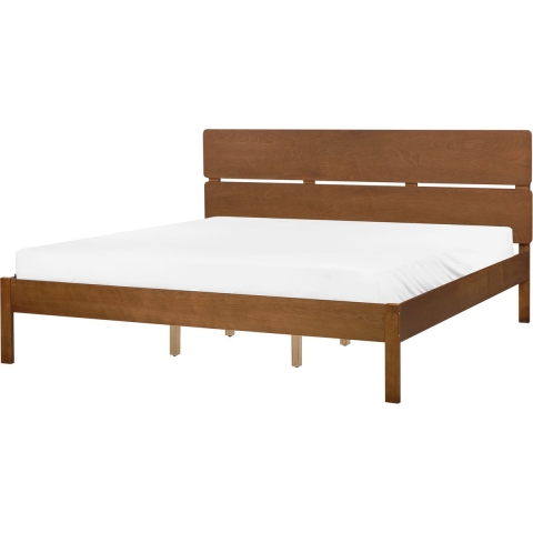 Beliani - BOISSET - Bed - Lichthout - 180 x 200 cm - Rubberhout