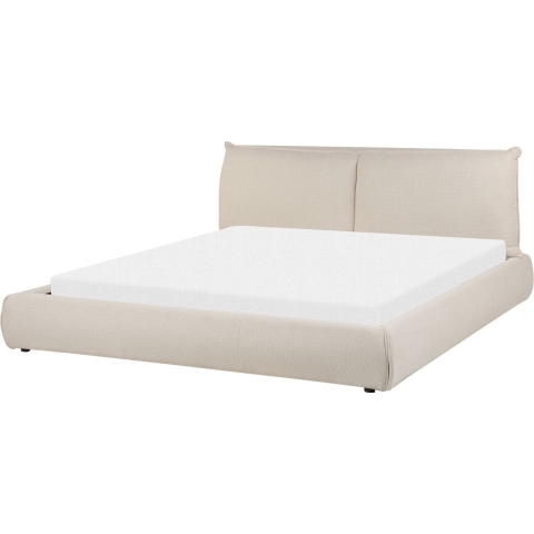 Beliani - VINAY - Tweepersoonsbed - Beige - 180 x 200 cm - Polyester