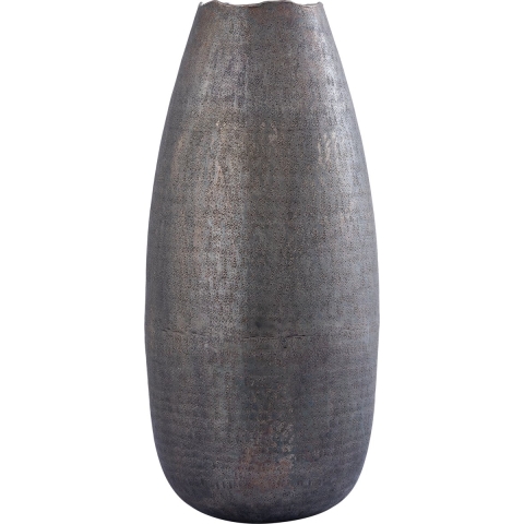 PTMD Semin Bloempot - 24x24x53 cm - Aluminium - Zilver