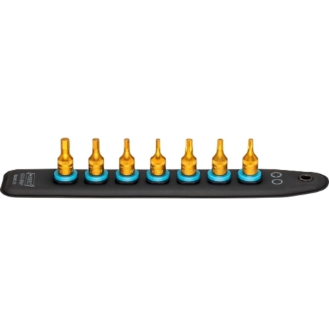 HAZET SmartRail met 7 steekplaatsen 8500-SR/7 · 1/4 inch (6,3 mm) vierkant hol · Binnen-TORX®-profiel, Binnen-zeskant-profiel · 7-delig · T30 · T20 ·