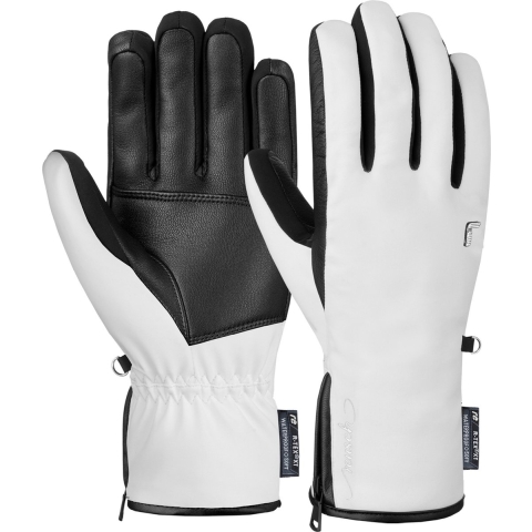 Reusch Tiffany R-TEX XT skihandschoenen dames  wit/zwart, 8.5